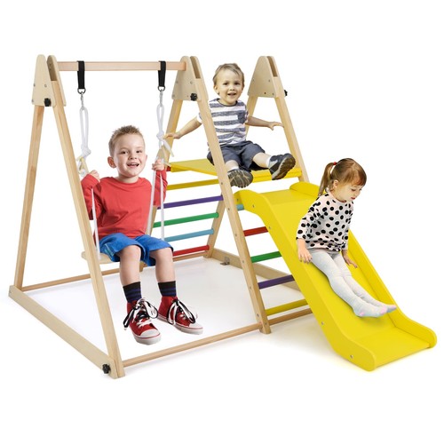 Foldable wooden jungle - 3-in-1,