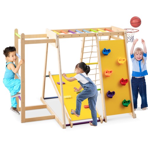 Jungle gym wood - wood, swing